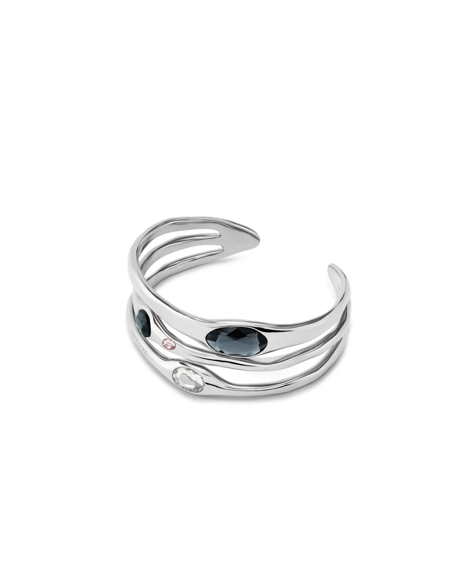 Bangle bracelet with crystals