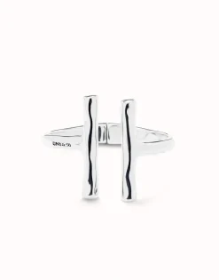 Bangle bracelet with two long tubes