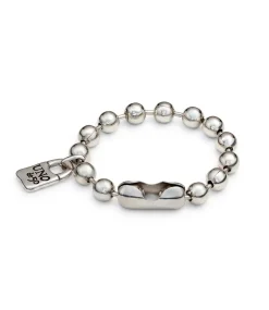 Beaded bracelet with padlock
