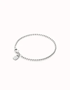 Beaded chain charm bracelet