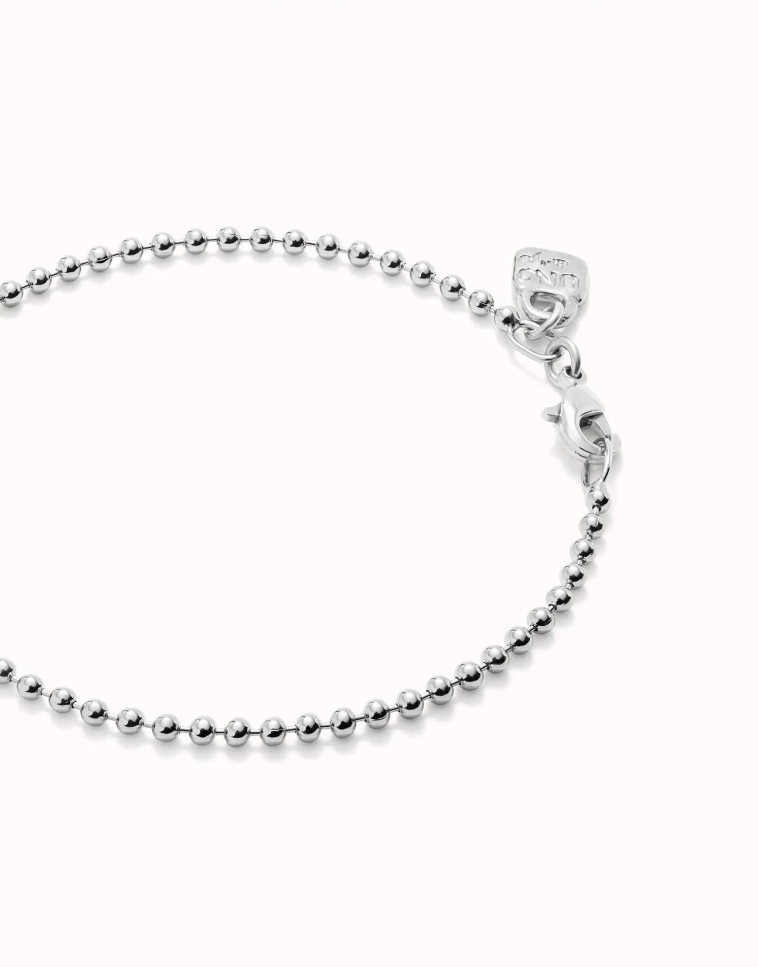 Beaded chain charm bracelet