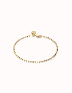 Beaded chain charm bracelet