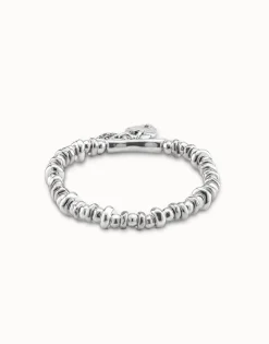 Beaded stretch bracelet with charms