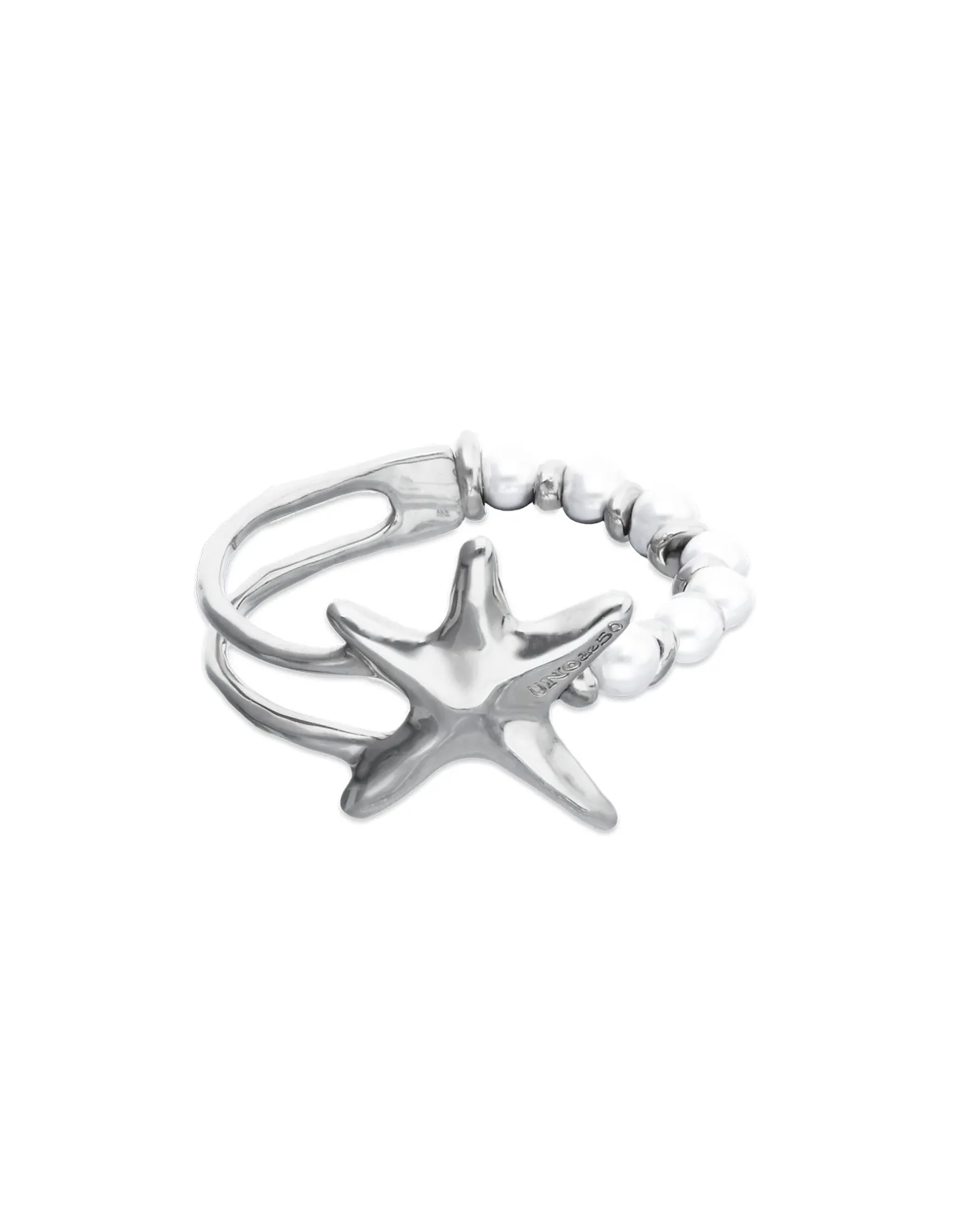 Bracelet with pearls and starfish
