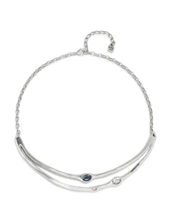 Choker necklace with crystals