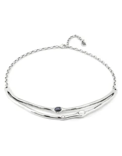 Choker necklace with crystals