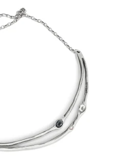 Choker necklace with crystals