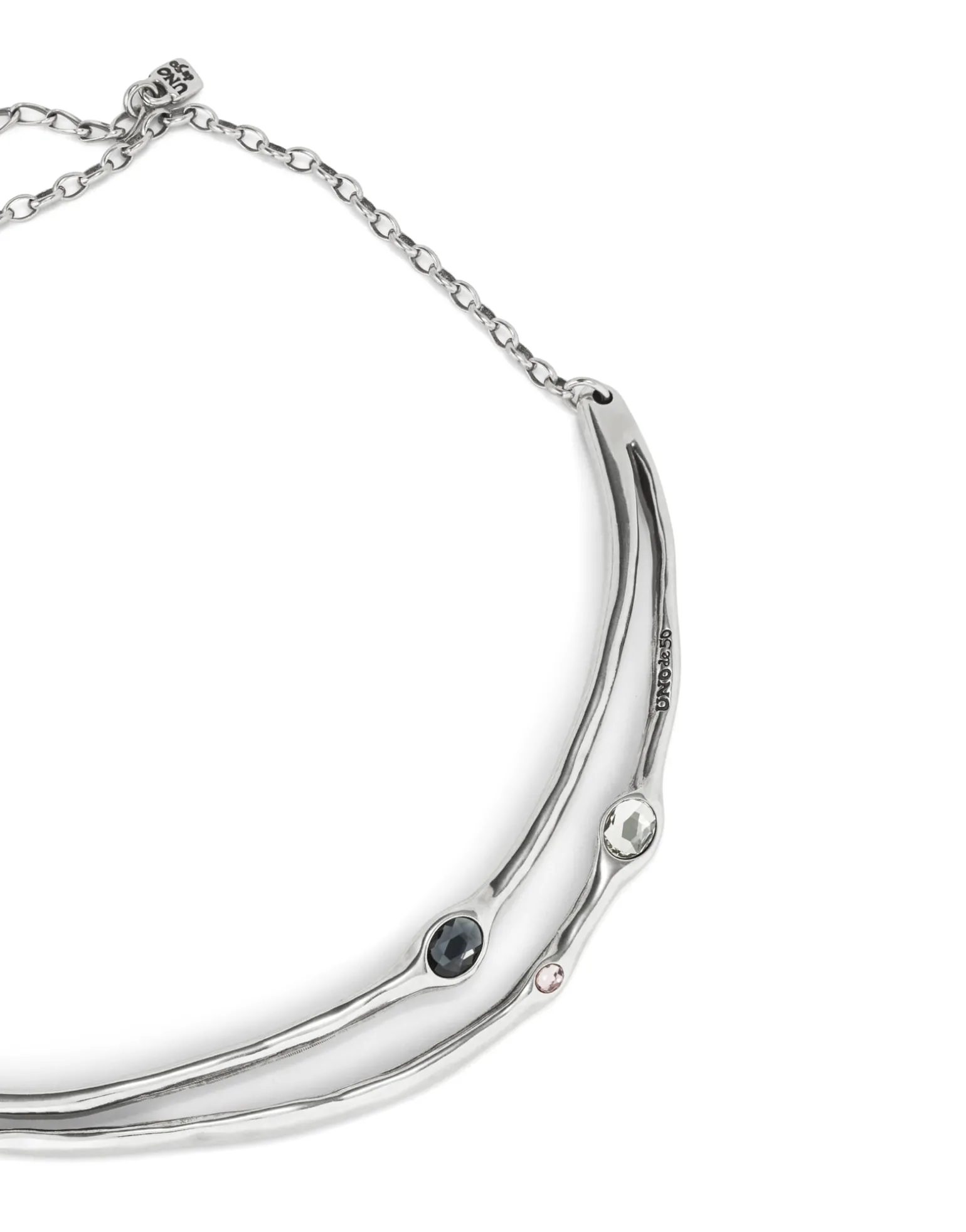 Choker necklace with crystals