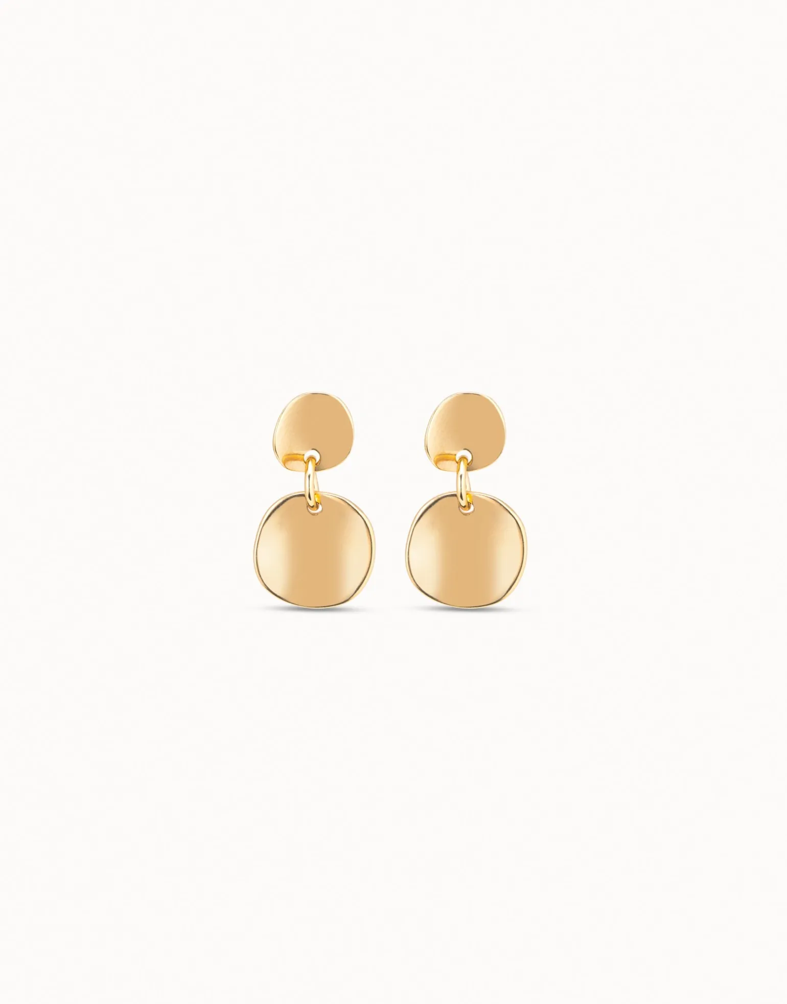 Circle drop earrings