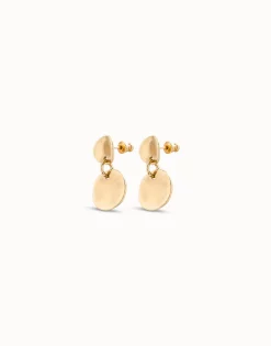 Circle drop earrings
