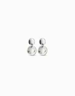 Circle drop earrings