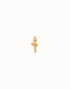 Cross Single Hoop Charm