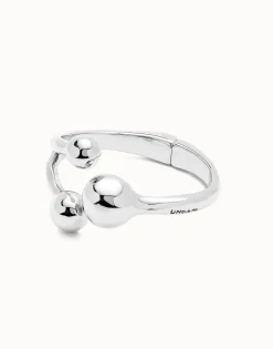 Cuff bracelet with three beads