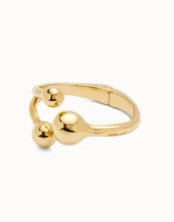 Cuff bracelet with three beads
