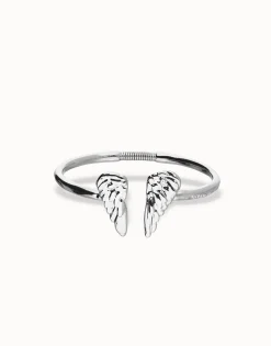 Cuff bracelet with wing detail