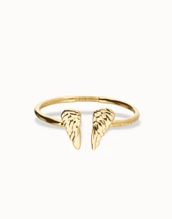 Cuff bracelet with wing detail