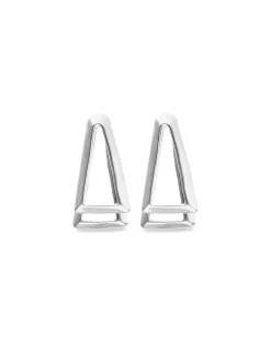 Double triangular earrings