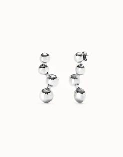 Drop earrings with beads
