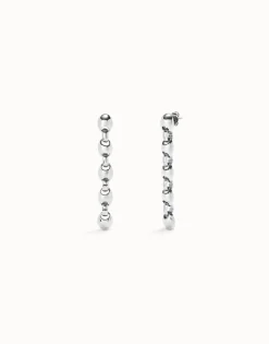 Drop earrings with bead shaped links