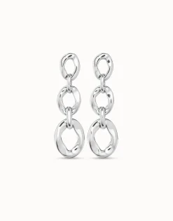Drop earrings with 3 links