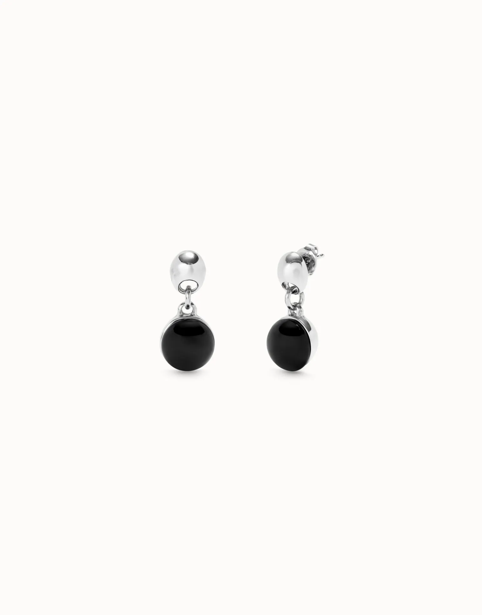 Drop earrings with two murano glass beads