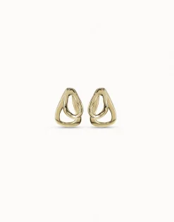 Earrings with 2 overlapping links