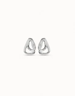 Earrings with 2 overlapping links