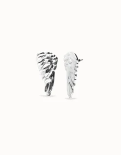 Earrings with wing design