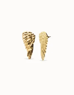 Earrings with wing design