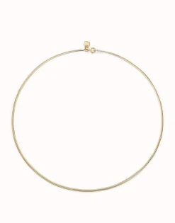 Flat chain charm necklace