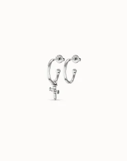 Hoop charm earrings
