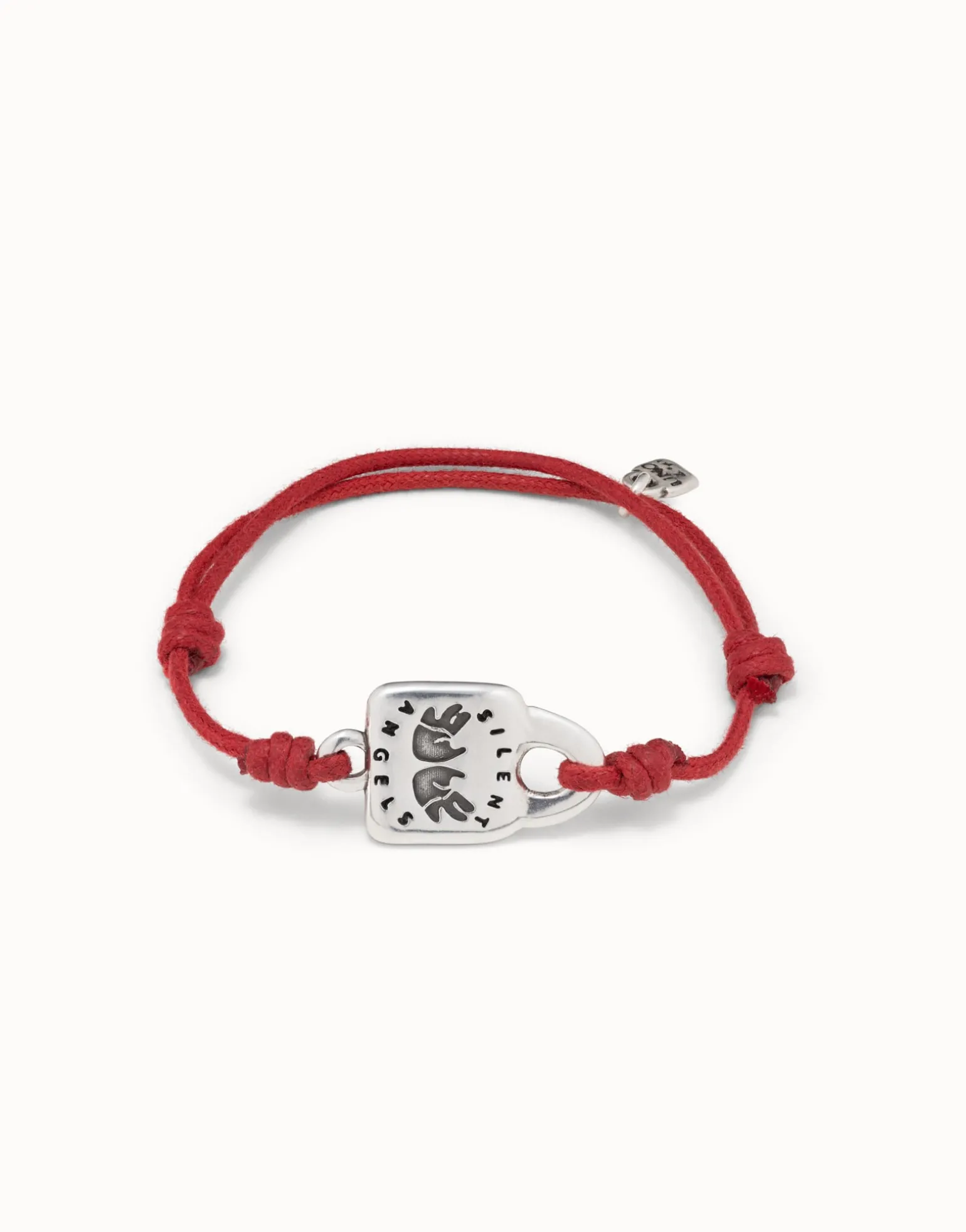 Leather bracelet with links and topaz