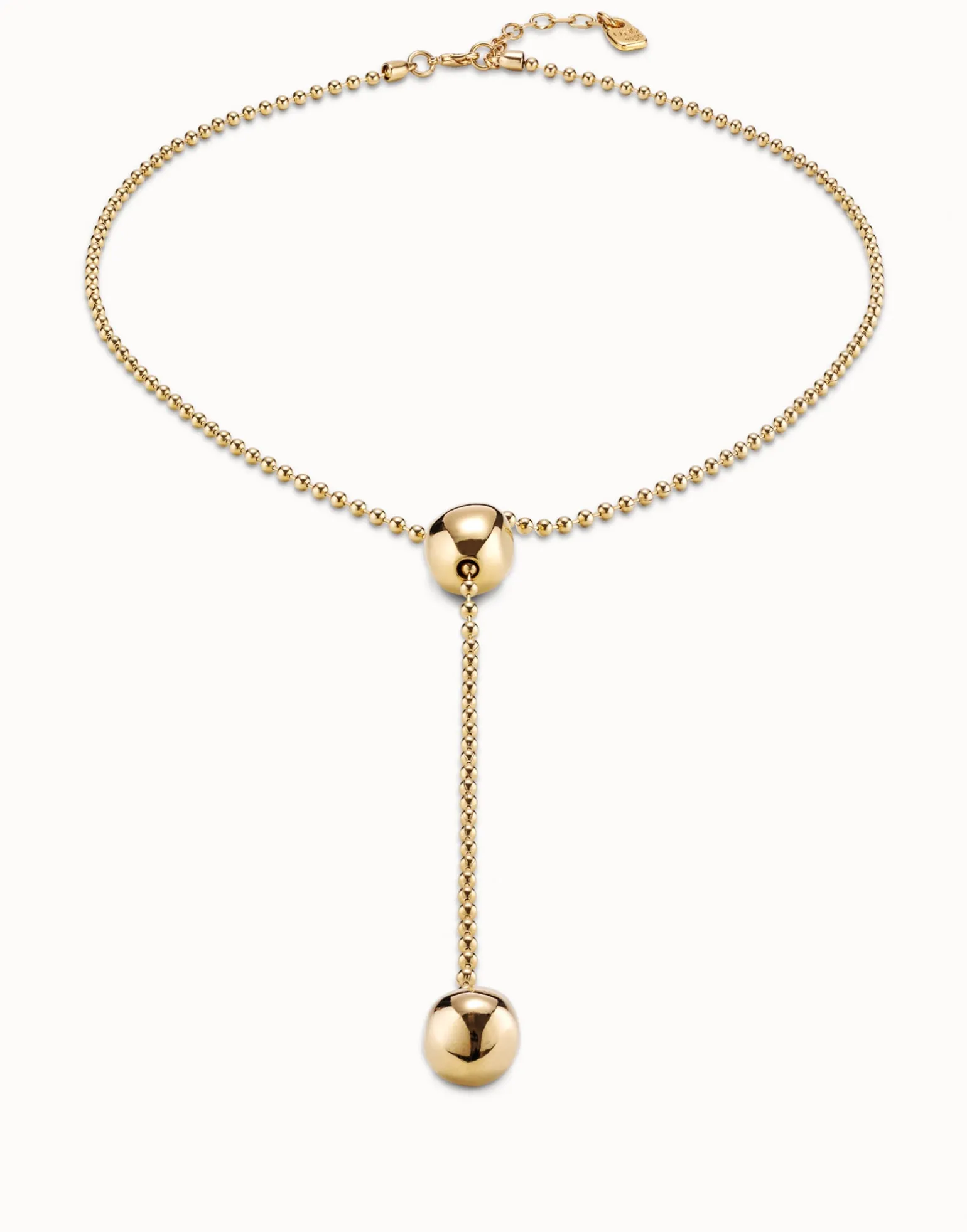 Long adjustable chain necklace