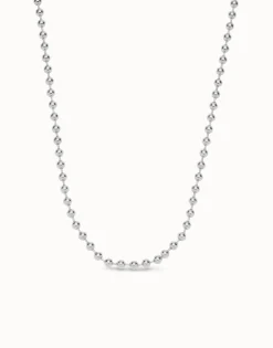 Long beaded chain charm necklace