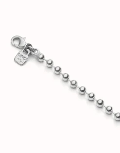 Long beaded chain charm necklace