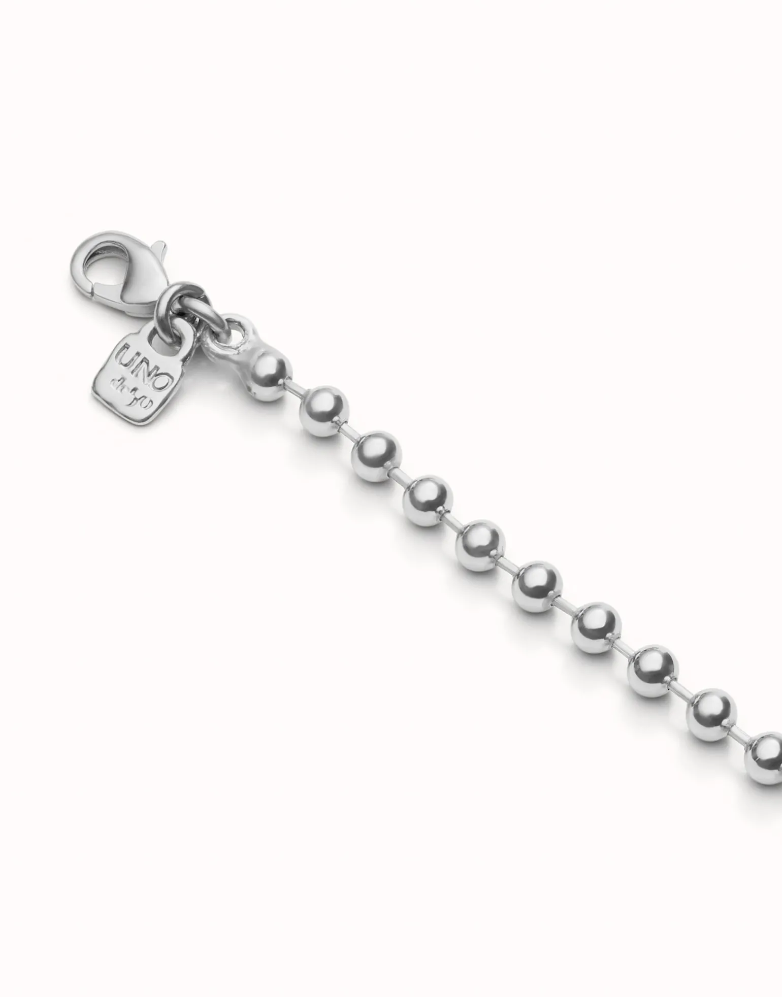 Long beaded chain charm necklace
