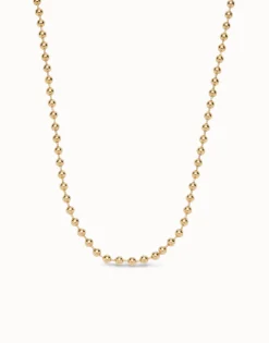 Long beaded chain charm necklace