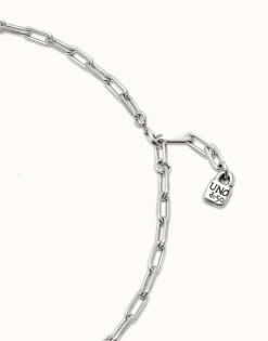 Long link chain charm necklace