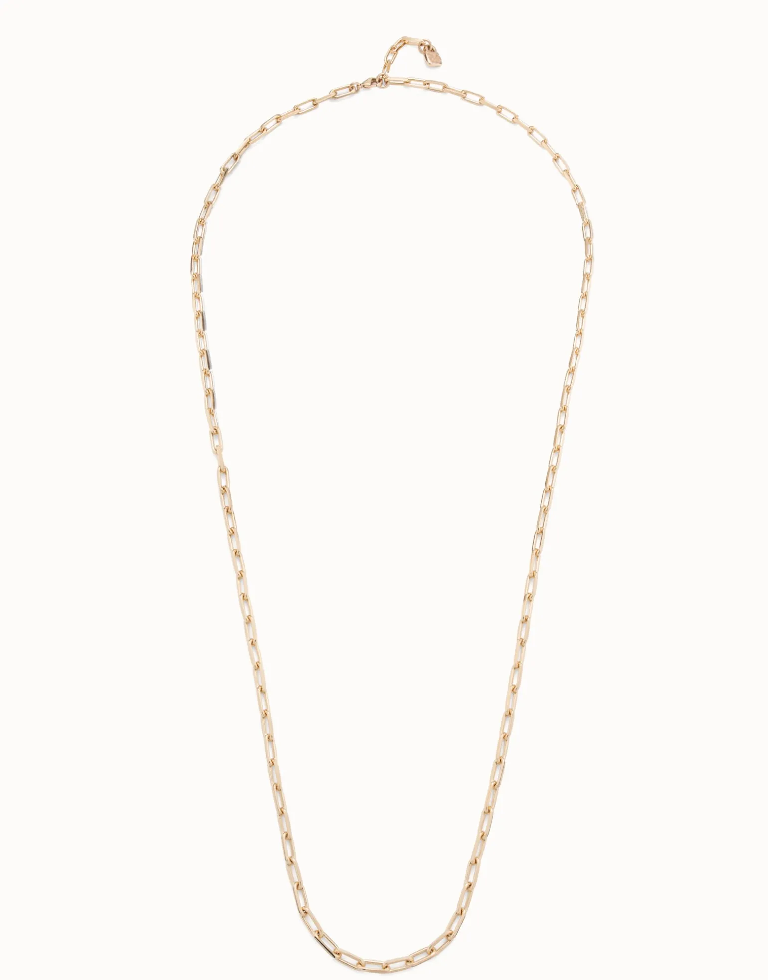 Long link chain charm necklace