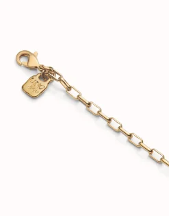 Long link chain necklace