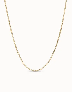 Long link chain necklace
