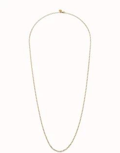 Long link chain necklace