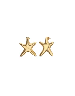 Medium starfish-shaped earrings