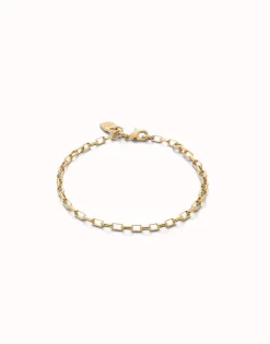 Mid-sized link charm chain bracelet