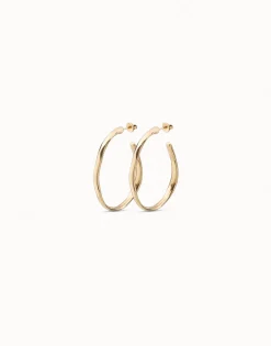 Open hoop earrings