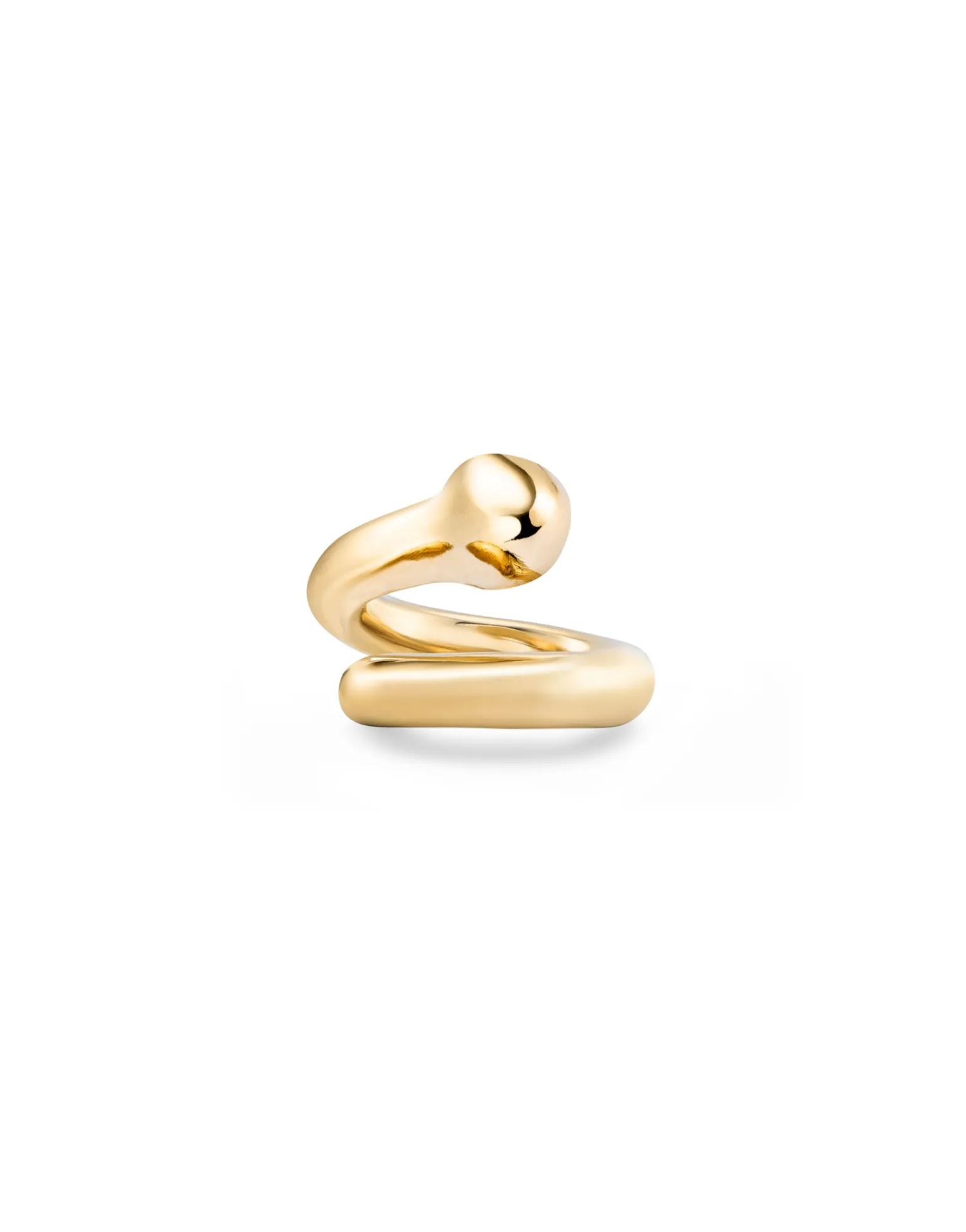Open ring with organic design
