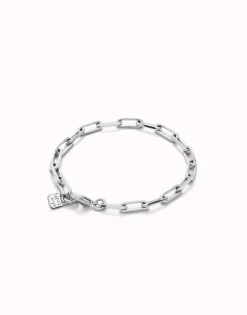 Rectangular link chain bracelet