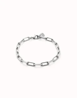 Rectangular link chain bracelet