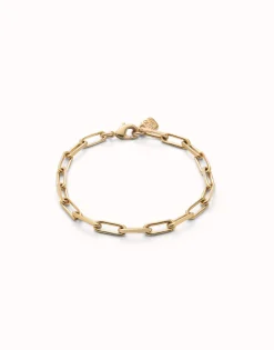 Rectangular link chain bracelet