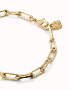Rectangular link chain bracelet